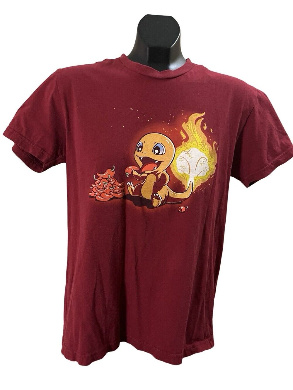 Pokémon Charmander Fire Graphic Tee – Size Small